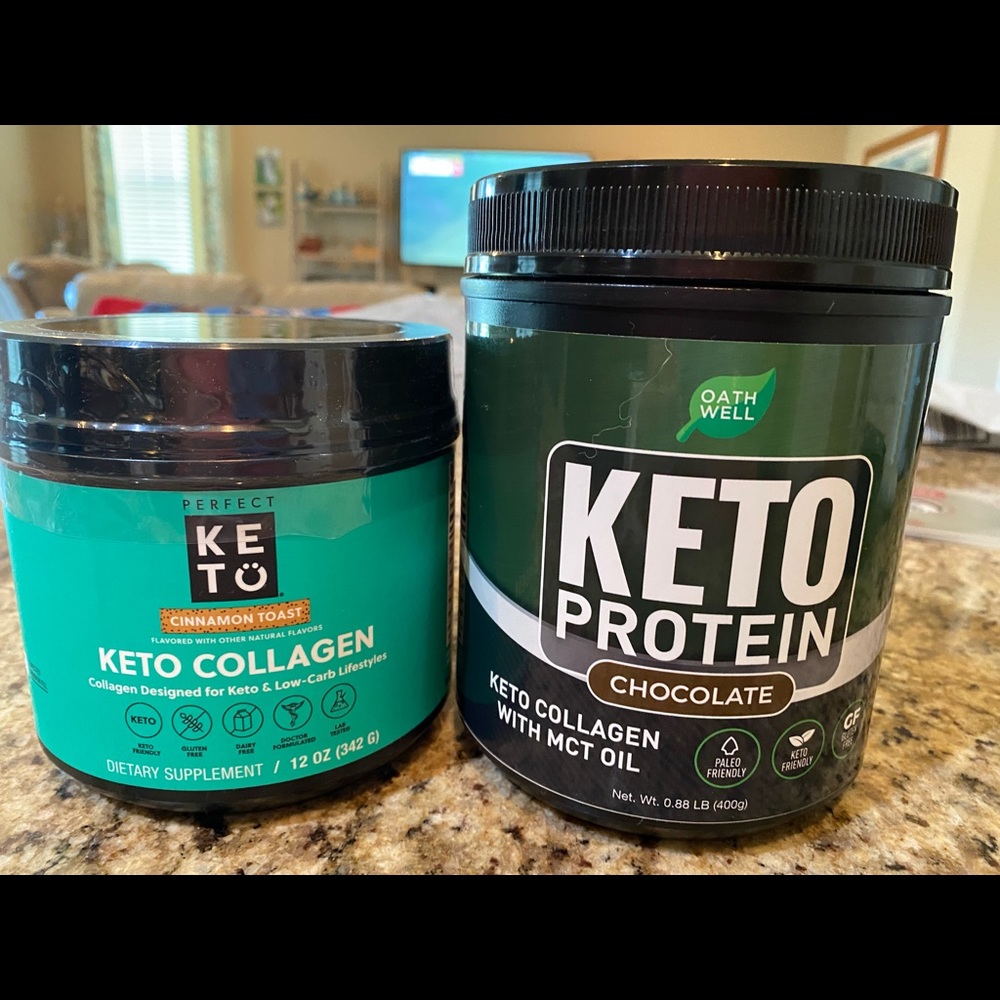Keto collagen mix and protein shake
